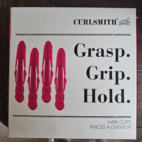 CURLSMITH GRASP CLIP HOLD HAIR CLIPS - BOX OF 4 - NEW/IN BOX - Picture 1 of 2